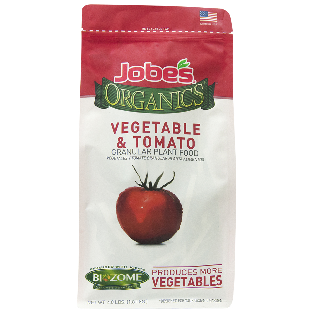 Using Jobes Heirloom Granular Plant Food For Established Tomato Plants Setting Fruit