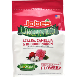 8 pound bag of Jobe's Organics azalea camellia and rhododendron plant food