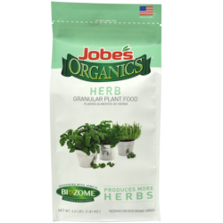 4 pound bag of Jobe's Organics Herb Granular Plant Food.